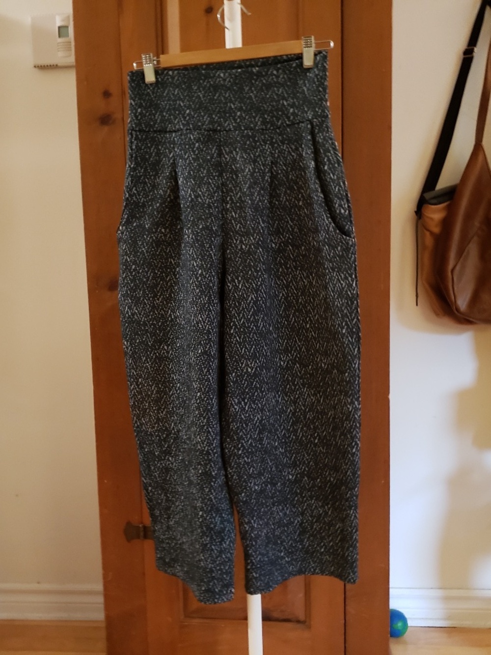 High waisted wide leg pants